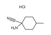 1-amino-4-methyl-cyclohexanecarbonitrile, hydrochloride structure