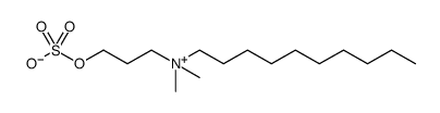 N,N-DIMETHYL-N-(3-(SULFOOXY)PROPYL)-1-DE CANAMINIUM OH INNER SALT, Structure
