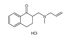 2-((ALLYL(METHYL)AMINO)METHYL)-3,4-DIHYDRONAPHTHALEN-1(2H)-ONE HYDROCHLORIDE structure