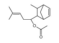 4-methyl-1-(3-methylbicyclo[2.2.1]hept-5-en-2-yl)pent-3-enyl acetate Structure