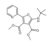 dimethyl 2-(tert-butylamino)-5-pyridin-2-ylfuran-3,4-dicarboxylate结构式