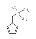 (三甲基)甲基环戊二烯合铂(IV)结构式