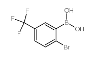 2-Bromo-5-(trifluoromethyl)phenylboronic acid structure