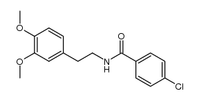 N-(3,4-dimethoxyphenethyl)-4-chlorobenzamide结构式