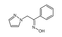 Ethanone, 1-phenyl-2-(1H-pyrazol-1-yl)-, oxime Structure