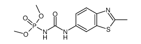 (2-methyl-benzothiazol-6-ylcarbamoyl)-amidophosphoric acid dimethyl ester结构式