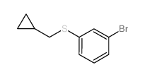 1-溴-3-(环丙基甲基)硫苯结构式