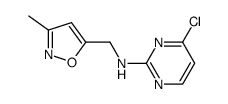 4-chloro-N-((3-methylisoxazol-5-yl)methyl)pyrimidin-2-amine结构式