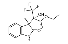 (2S,3S)-ethyl 3,3,3-trifluoro-2-hydroxy-2-(3-methyl-2-oxoindolin-3-yl)propanoate Structure