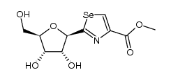 methyl 2-β-D-ribofuranosyl-4-selenazolecarboxylate结构式