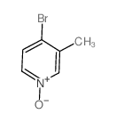 Pyridine,4-bromo-3-methyl-, 1-oxide Structure