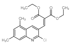 2-CHLORO-5,7-DIMETHYL-3-(2,2-DIETHOXYCARBONYL)VINYLQUINOLINE structure