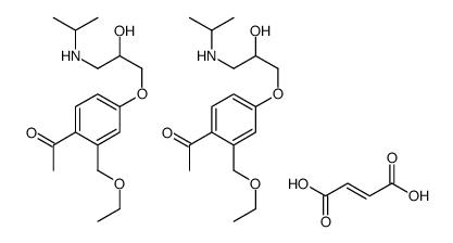 (E)-but-2-enedioic acid,1-[2-(ethoxymethyl)-4-[2-hydroxy-3-(propan-2-ylamino)propoxy]phenyl]ethanone结构式