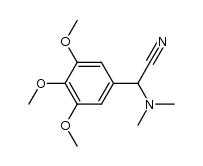 N,N-dimethyl-α-cyano-3,4,5-trimethoxybenzylamine结构式