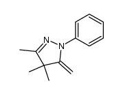 5-methylene-3,4,4-trimethyl-1-phenyl-2-pyrazoline Structure