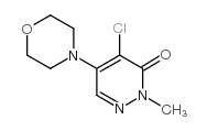 4-Chloro-2-methyl-5-morpholinopyridazin-3(2h)-one structure