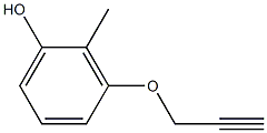 2-甲基-3-(丙-2-炔-1-氧基)苯酚结构式