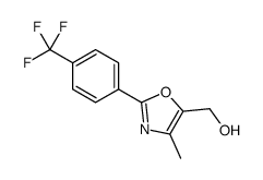 [4-甲基-2-(4-三氟甲基-苯基)-噁唑-5-基]-甲醇结构式