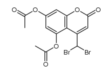 dimethoxy-5,7 (dibromomethyl)-4 coumarine结构式