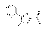 2-(1-methyl-4-nitroimidazol-2-yl)pyridine结构式