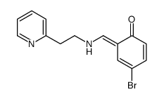 4-bromo-6-[(2-pyridin-2-ylethylamino)methylidene]cyclohexa-2,4-dien-1-one Structure