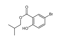 2-methylpropyl 5-bromo-2-hydroxybenzoate结构式