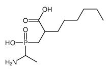 (1-aminoethyl)(2-carboxy-1-octyl)phosphinic acid结构式