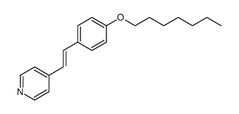 trans-1-(4-Heptyloxyphenyl)-2-(4-pyridyl)ethylene Structure