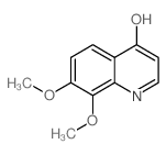 7,8-二甲氧基喹啉-4-醇结构式