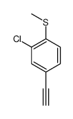 2-chloro-4-ethynyl-1-methylsulfanylbenzene结构式