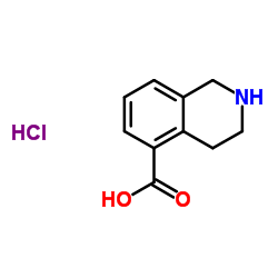 1,2,3,4-tetrahydroisoquinoline-5-carboxylic acid hydrochloride结构式