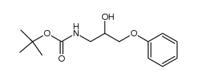 rac-1-(N-tert-Butoxycarbonylamino)-2-hydroxy-3-phenoxypropane Structure