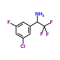 1-(3-Chloro-5-fluorophenyl)-2,2,2-trifluoroethanamine结构式