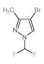 4-bromo-1-(difluoromethyl)-3-methyl-1H-pyrazole(SALTDATA: FREE)图片