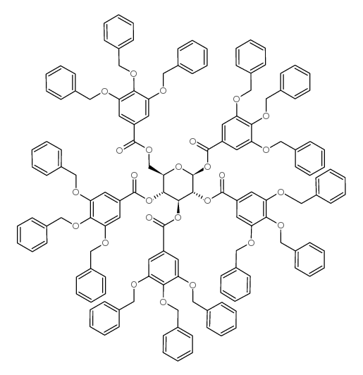 1,2,3,4,6-五-O-(3,4,5-三-O-苄基没食子酰基)-β-D-吡喃葡萄糖图片