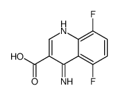 4-amino-5,8-difluoroquinoline-3-carboxylic acid结构式