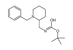 tert-butyl N-[(1-benzylpiperidin-2-yl)methyl]carbamate Structure