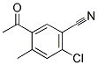 5-ACETYL-2-CHLORO-4-METHYL-BENZONITRILE Structure