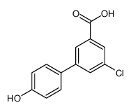 3-chloro-5-(4-hydroxyphenyl)benzoic acid结构式