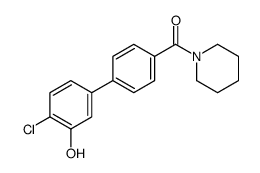 [4-(4-chloro-3-hydroxyphenyl)phenyl]-piperidin-1-ylmethanone结构式