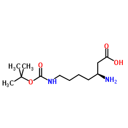 (3S)-3-Amino-7-({[(2-methyl-2-propanyl)oxy]carbonyl}amino)heptanoic acid图片