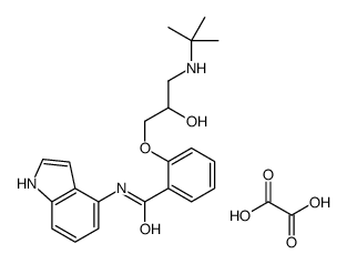 2-[3-(tert-butylamino)-2-hydroxypropoxy]-N-(1H-indol-4-yl)benzamide,oxalic acid结构式