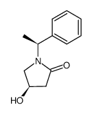 (4R)-4-hydroxy-1-((1S)-1-phenylethyl)pyrrolidin-2-one结构式