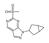 1-(BICYCLO[3.1.0]HEXAN-3-YL)-6-(METHYLSULFONYL)-1H-PYRAZOLO[3,4-D]PYRIMIDINE structure