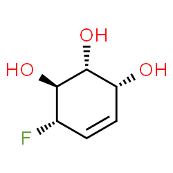 4-Cyclohexene-1,2,3-triol,6-fluoro-,[1S-(1alpha,2beta,3beta,6beta)]-(9CI) structure