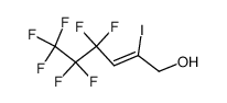 4,4,5,5,6,6,6-heptafluoro-2-iodo-hex-2-en-1-ol Structure