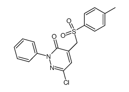 6-Chloro-2-phenyl-4-(toluene-4-sulfonylmethyl)-2H-pyridazin-3-one Structure