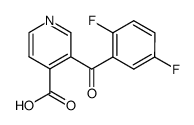 3-(2',5'-difluorobenzoyl)isonicotinic acid Structure