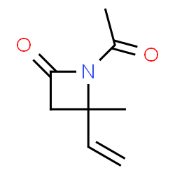 2-Azetidinone, 1-acetyl-4-ethenyl-4-methyl- (9CI) structure