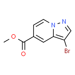 Methyl 3-bromopyrazolo[1,5-a]pyridine-5-carboxylate structure